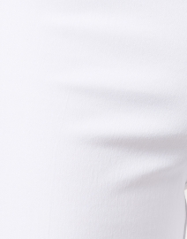 Fabric image thumbnail - Fabrizio Gianni - White Cropped Wide Leg Techno Stretch Pant