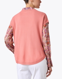 Back image thumbnail - Repeat Cashmere - Coral Cashmere Knit Vest