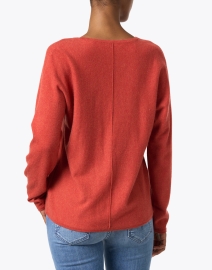 Back image thumbnail - Repeat Cashmere - Orange Cashmere Sweater