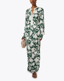 Look image thumbnail - Figue - Rosalind Green Print Maxi Dress