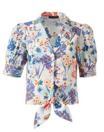 Product image thumbnail - Tara Jarmon - Come Multi Floral Print Blouse