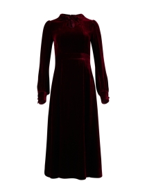 Royale Burgundy Velvet Dress