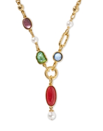 Front image thumbnail - Ben-Amun - Gold Pearl and Stone Necklace