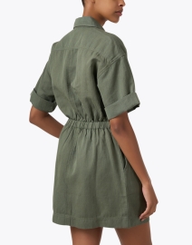 Back image thumbnail - Apiece Apart - Palmera Green Dress