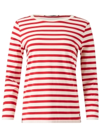 Leida Red Stripe Cotton Shirt