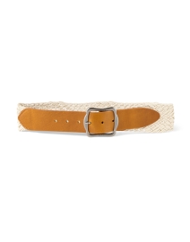 Product image thumbnail - Weekend Max Mara - Massimo Leather Woven Belt