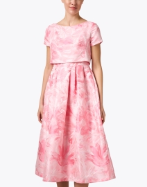 Front image thumbnail - Bigio Collection - Pink Floral Dress