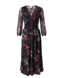 Sabrina Black and Floral Print Dress