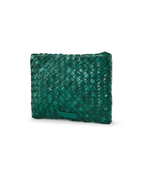 Front image thumbnail - Loeffler Randall - Marison Green Woven Leather Bag