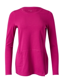Product image thumbnail - E.L.I. - Magenta Pink Pima Cotton Tunic