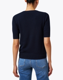 Back image thumbnail - Repeat Cashmere - Navy Cashmere Sweater