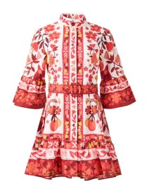 Product image thumbnail - Farm Rio - White and Red Multi Print Dress