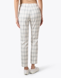 Back image thumbnail - Peace of Cloth - Annie Grey Plaid Pull On Pant