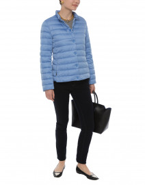 Floria Light Blue Quilted Jacket