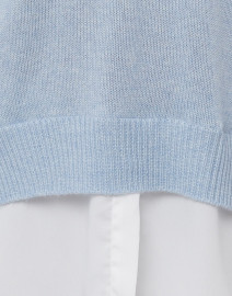 Brochu Walker - Sky Blue Sweater with White Underlayer 