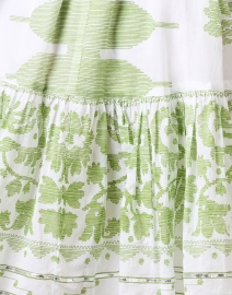 Fabric image thumbnail - Juliet Dunn - White and Green Cotton Dress