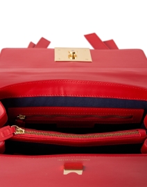 Extra_1 image thumbnail - Ines de la Fressange - Beatrice Red Leather Buckle Handbag