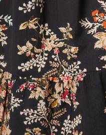 Fabric image thumbnail - Ro's Garden - Romy Black Multi Floral Shirt Dress