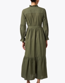 Back image thumbnail - Xirena - Sage Green Poplin Maxi Dress