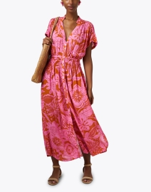 Look image thumbnail - Poupette St Barth - Becky Pink Floral Dress 