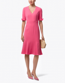 Laney Pink Stretch Crepe Dress