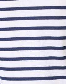 Fabric image thumbnail - Saint James - Hoedic Navy Stripe V-Neck Tee