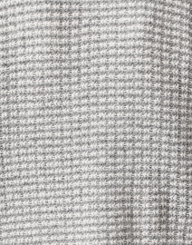 Fabric image thumbnail - Amina Rubinacci - Nube Grey and White Fringe Cardigan