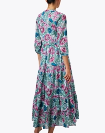 Back image thumbnail - Banjanan - Bazaar Multi Floral Print Cotton Dress