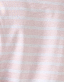 Fabric image thumbnail - Saint James - Etrille Pink and White Striped Cotton Tee