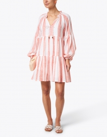 Look image thumbnail - Oliphant - Whistler Coral and White Stripe Dress