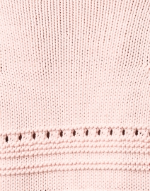 Fabric image thumbnail - White + Warren - Pink Cotton Pointelle Sweater