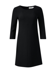 Halo Black Wool Dress