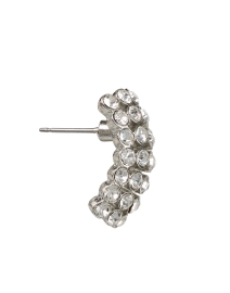 Back image thumbnail - Oscar de la Renta - Disco Crystal Earrings