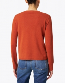 Max Mara Studio - Tiglio Terracotta Argyle Wool Cashmere Sweater