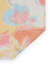 Kinross - Multicolored Bouquet Print Silk Cashmere Scarf