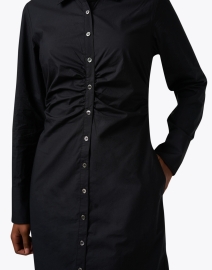 Extra_1 image thumbnail - Xirena - Banks Black Ruched Shirt Dress