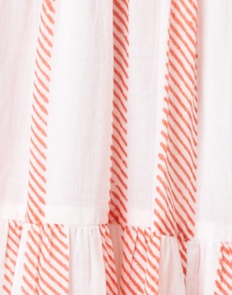 Fabric image thumbnail - Oliphant - Whistler Coral and White Stripe Dress
