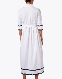 Back image thumbnail - Vilagallo - Natalia White Shirt Dress 