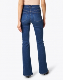 Back image thumbnail - Veronica Beard - Beverly Bright Blue High Rise Flare Stretch Jean