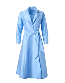 Lucille Blue Wrap Dress