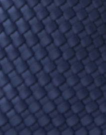 Fabric image thumbnail - Naghedi - St. Barths Mini Solid Slate Blue Woven Handbag