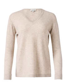 Product image thumbnail - Kinross - Beige Cashmere Sweater