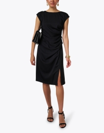 Look image thumbnail - Marc Cain - Black Ruched Dress