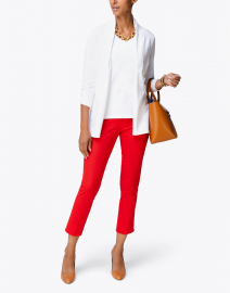 Jerry Red Stretch Cotton Pant