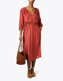 Look image thumbnail - A.P.C. - Eve Terracotta Red Dress