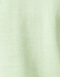 Fabric image thumbnail - White + Warren - Green Cotton Short Sleeve Sweater