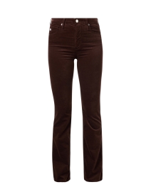 Product image thumbnail - AG Jeans - Farrah Brown Velvet Bootcut Jean