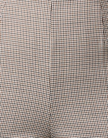Fabric image thumbnail - Piazza Sempione - Monia Beige and Black Check Stretch Pant