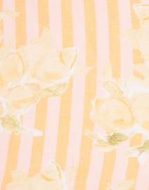 Fabric image thumbnail - Amato - Pink and Melon Floral Stripe Modal and Silk Scarf
