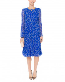 RTV - Cecily Blue and White Floral Print Dress